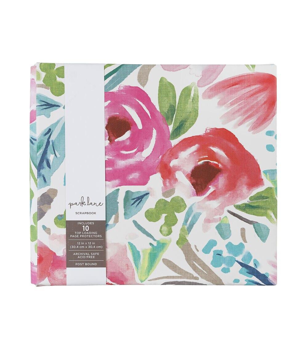 Albums | 12″ x 12″ Jumbo Watercolor Floral Scrapbook Album Albums Albums