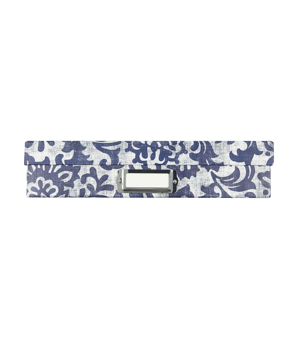 Albums | 12in x 12in Photo Storage Box – Blue Floral Albums Albums