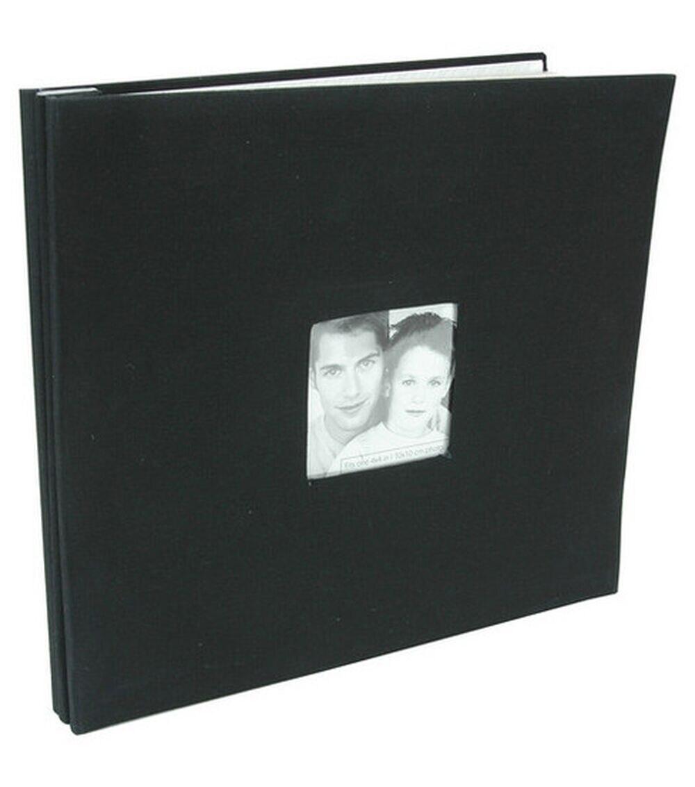 Albums | 12”x12” Fabric Postbound Album Black Albums Albums