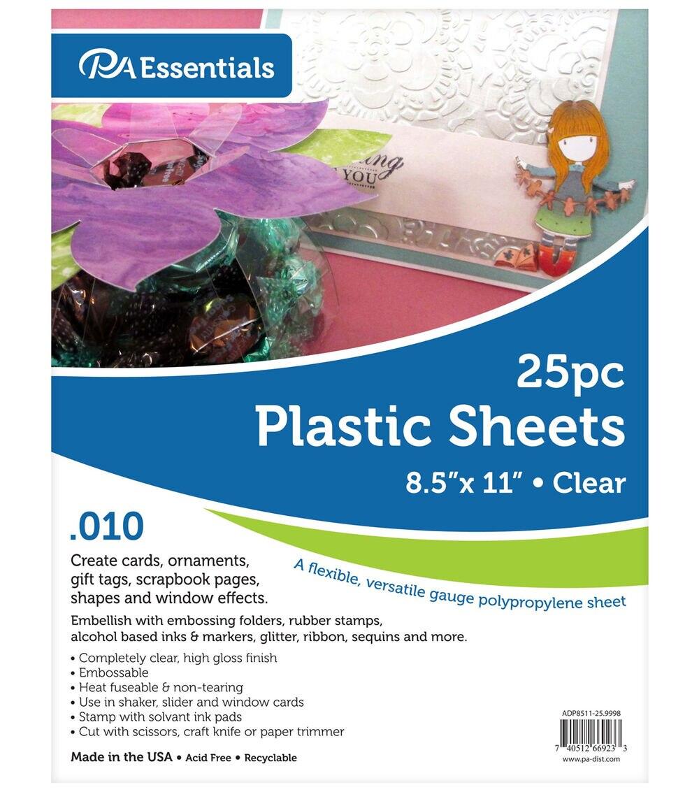 Albums | 8.5″x11″ Plastic Sheets Clear, 25pc Albums Albums