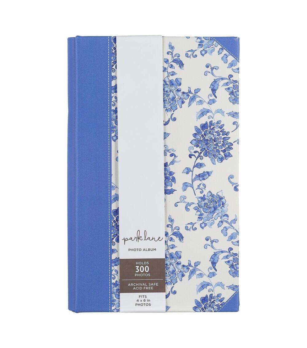 Albums | 8″ x 8″ Blue Floral Photo Album Albums Albums