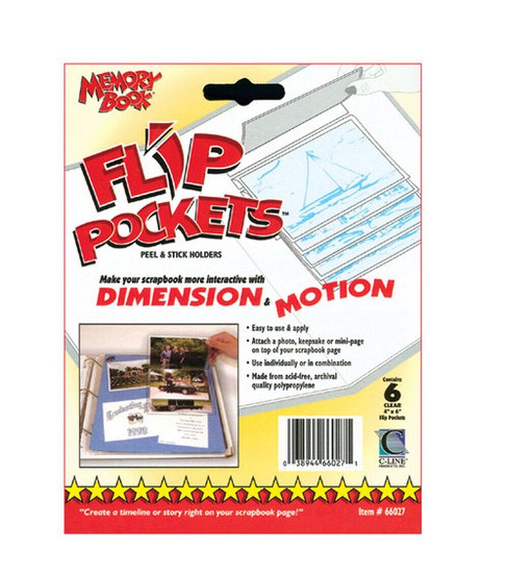 Albums | Flip Pockets 4″x6″ Peel&Stick Holders 6PK Albums Albums