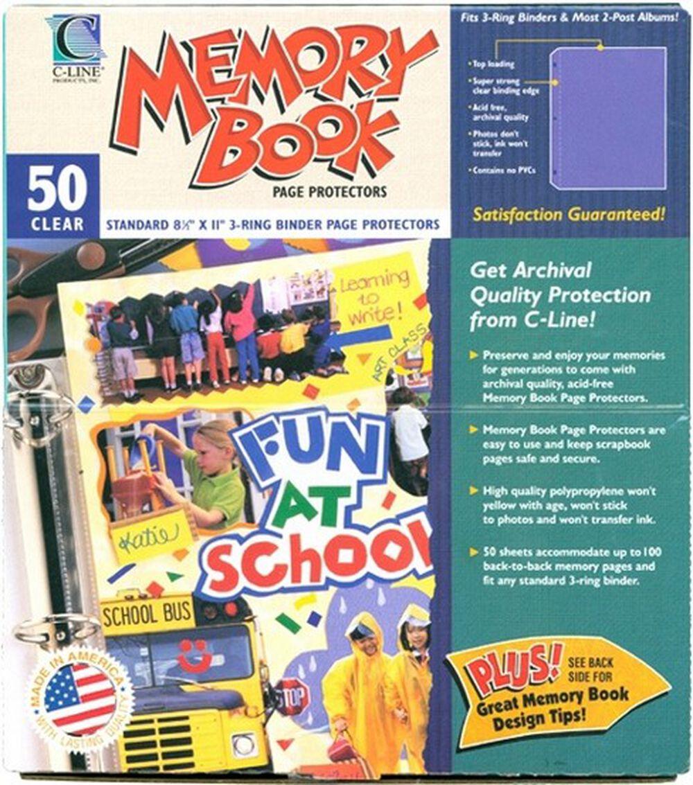 Albums | Memory Book 8.5″x11″ Page Protectors 50PK Top Loading Albums Albums