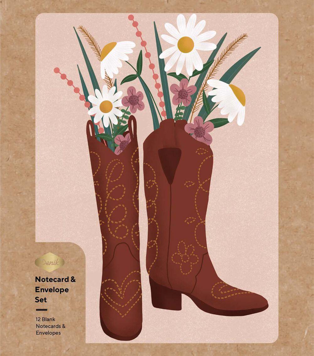 Card Making | 24ct Boots & Flowers Note Cards Card Making Card Making