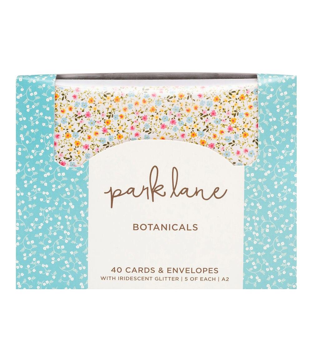 Card Making | 80ct Botanical A2 Cards & Envelopes With Iridescent Glitter Card Making Card Making