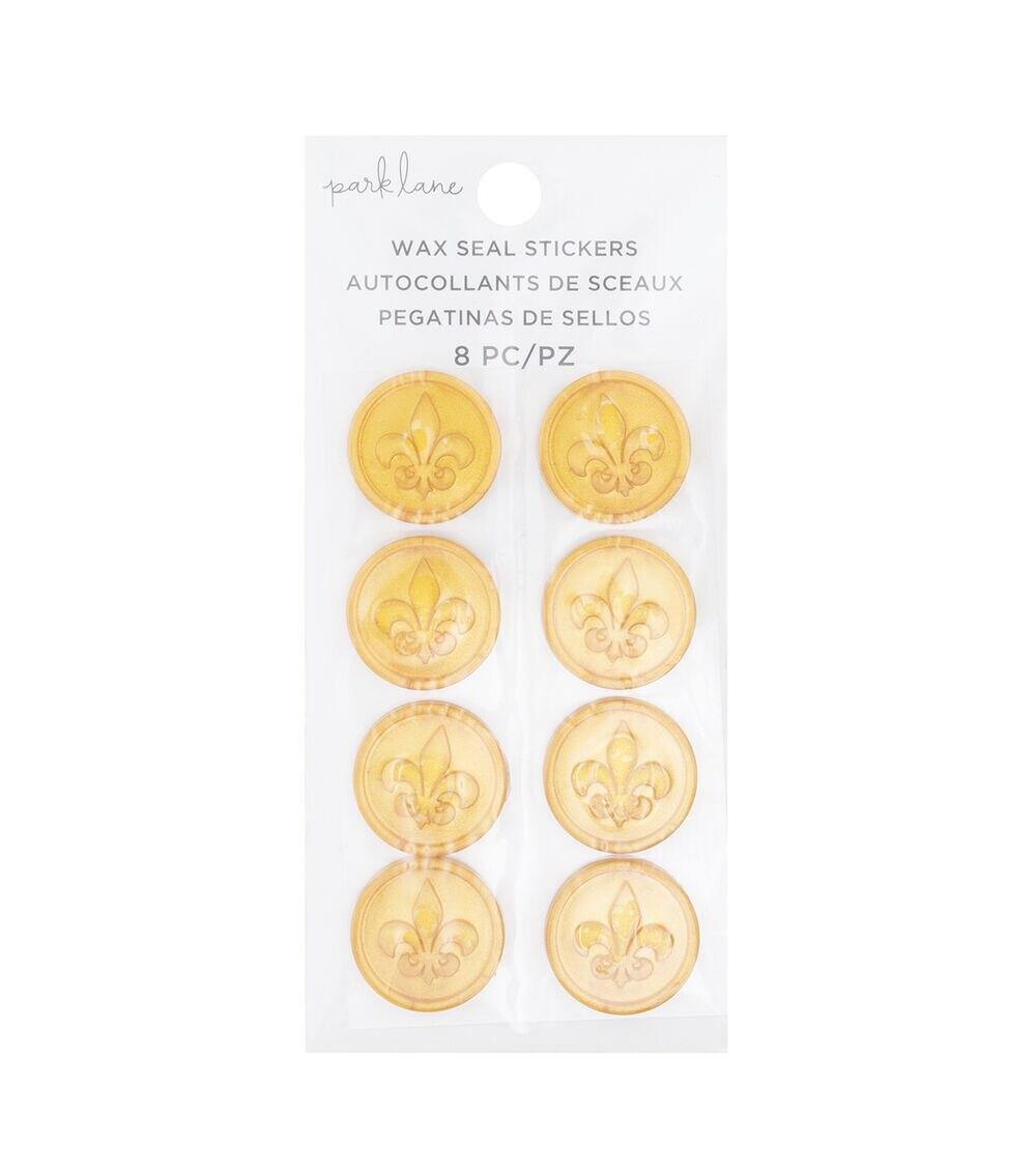 Card Making | 8ct Gold Flur De Lis Wax Seal Stickers Card Making Card Making