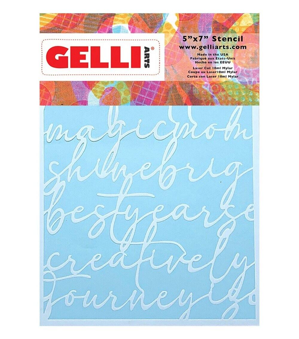 Cutting & Papercrafting Tools | 5″ x 7″ Script Stencil Cutting & Papercrafting Tools Cutting & Papercrafting Tools