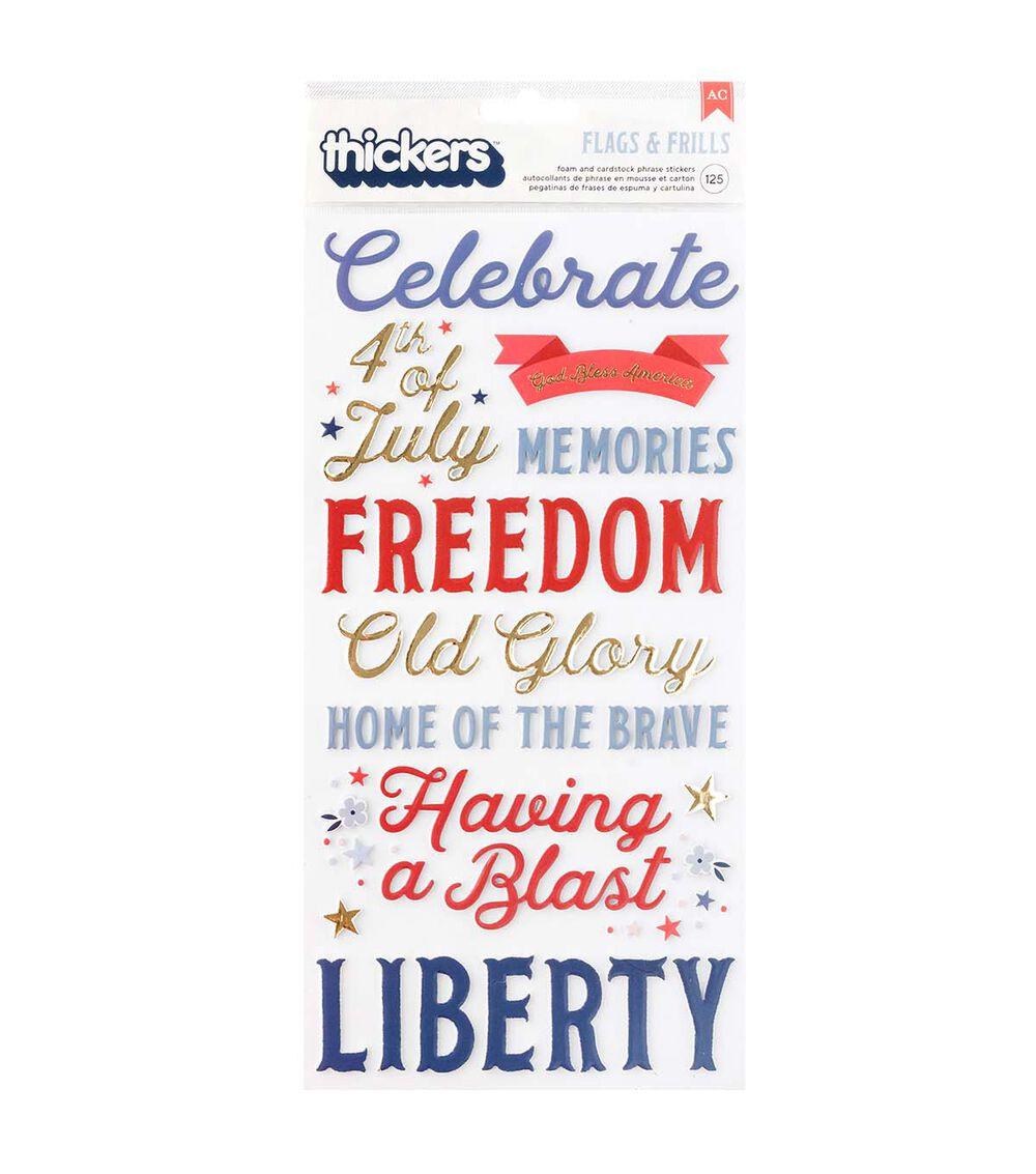 Embellishments & Stickers | 109ct Patriotic Phrase Stickers Embellishments & Stickers Embellishments & Stickers