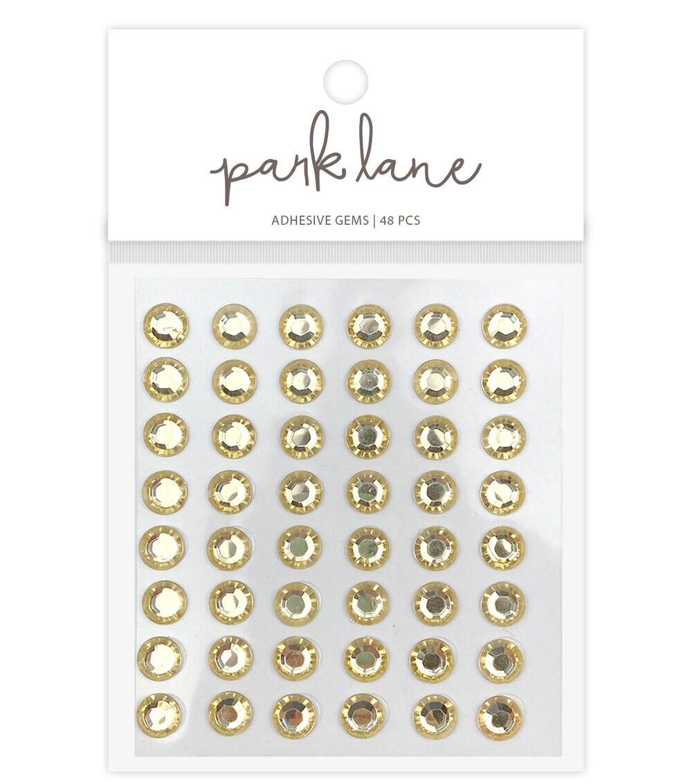 Embellishments & Stickers | 10mm Gold Circle Adhesive Gems 48pc Embellishments & Stickers Embellishments & Stickers