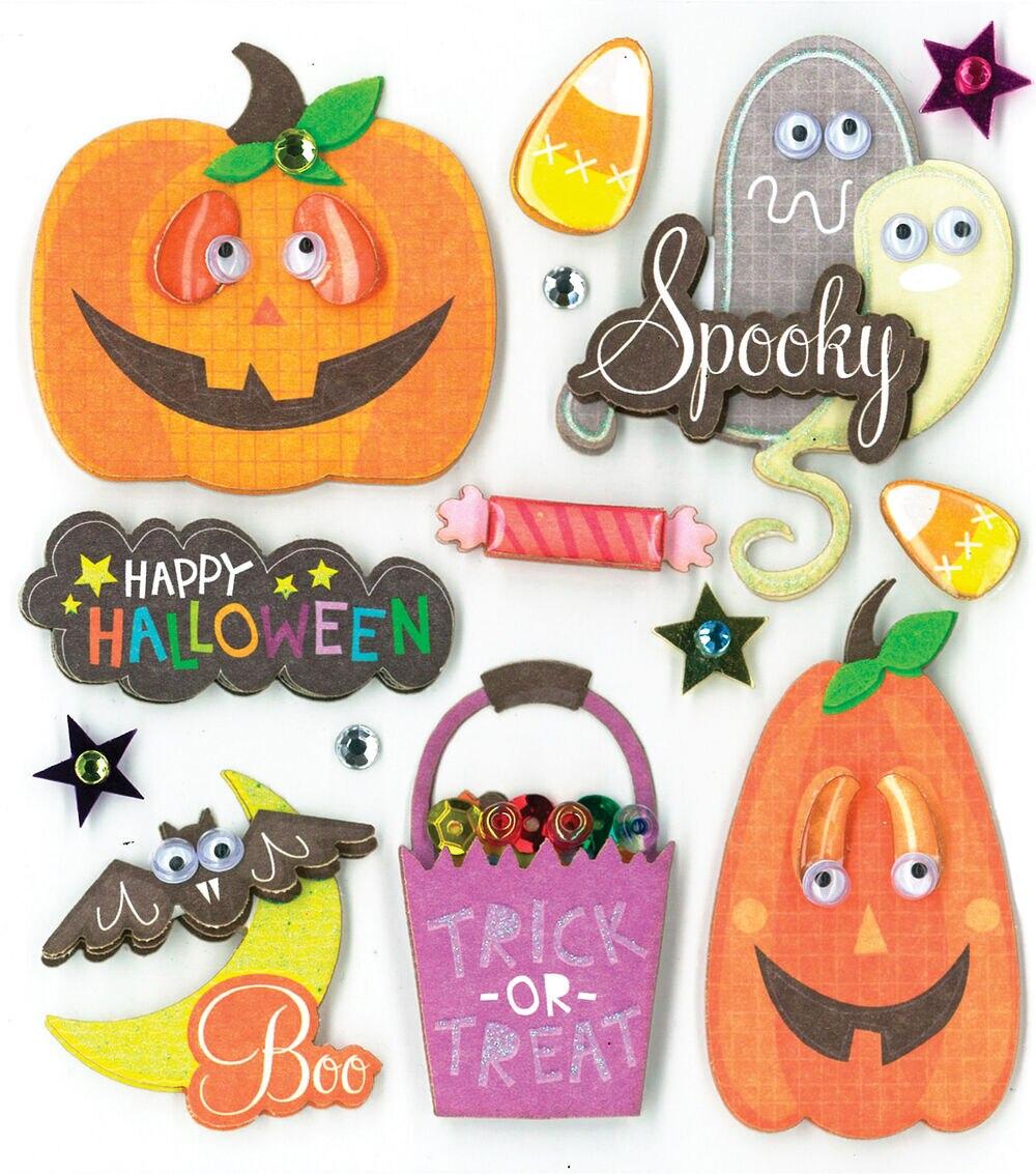 Embellishments & Stickers | 14 pk Stickers Spooky Halloween Embellishments & Stickers Embellishments & Stickers