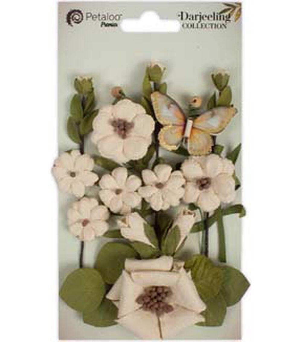 Embellishments & Stickers | 15ct Handmade Sierra Flower Mix Ins Amor Mio Embellishments & Stickers Amor Mio