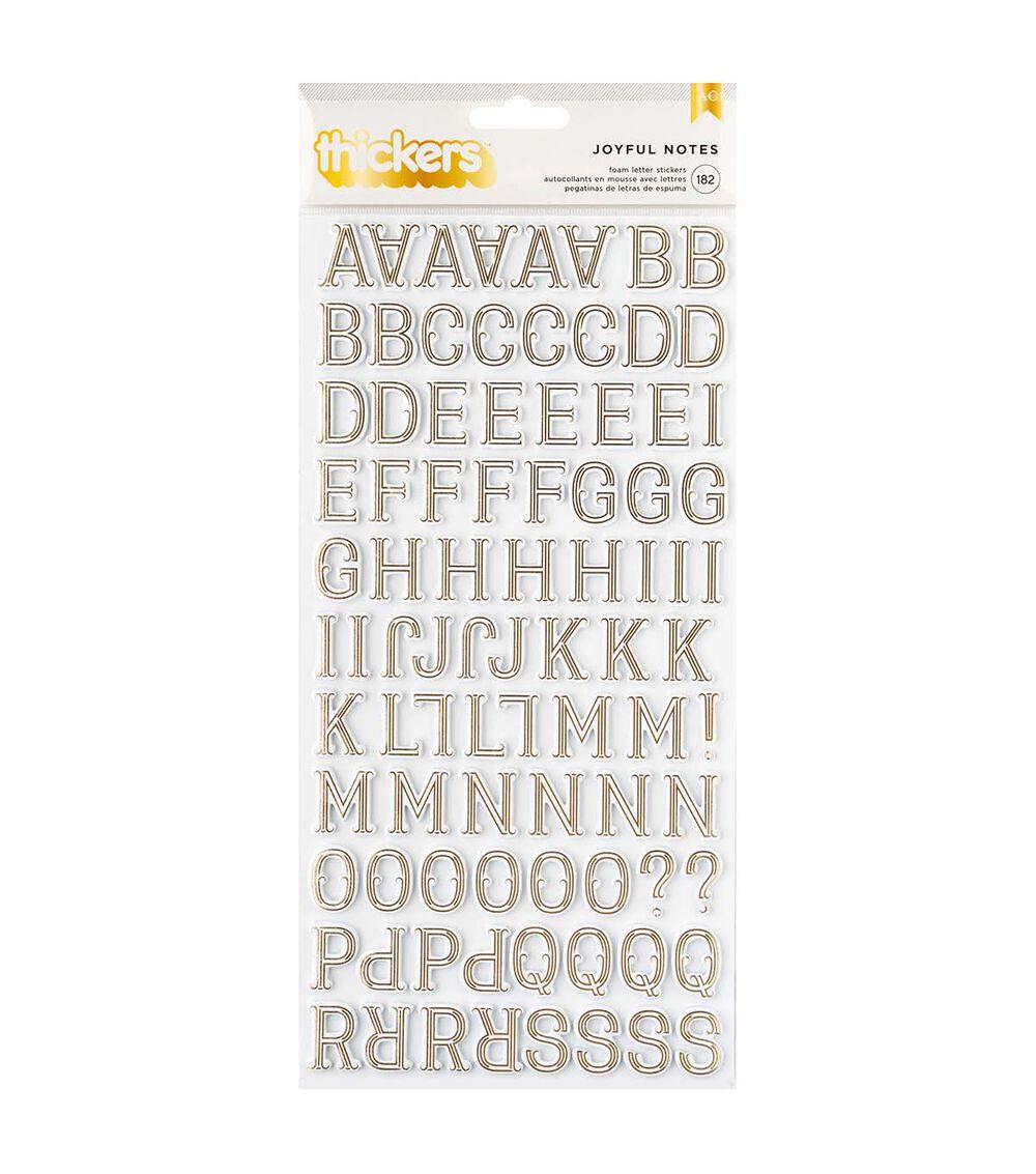 Embellishments & Stickers | 182ct Joyful Notes Alphabet Stickers Embellishments & Stickers Embellishments & Stickers