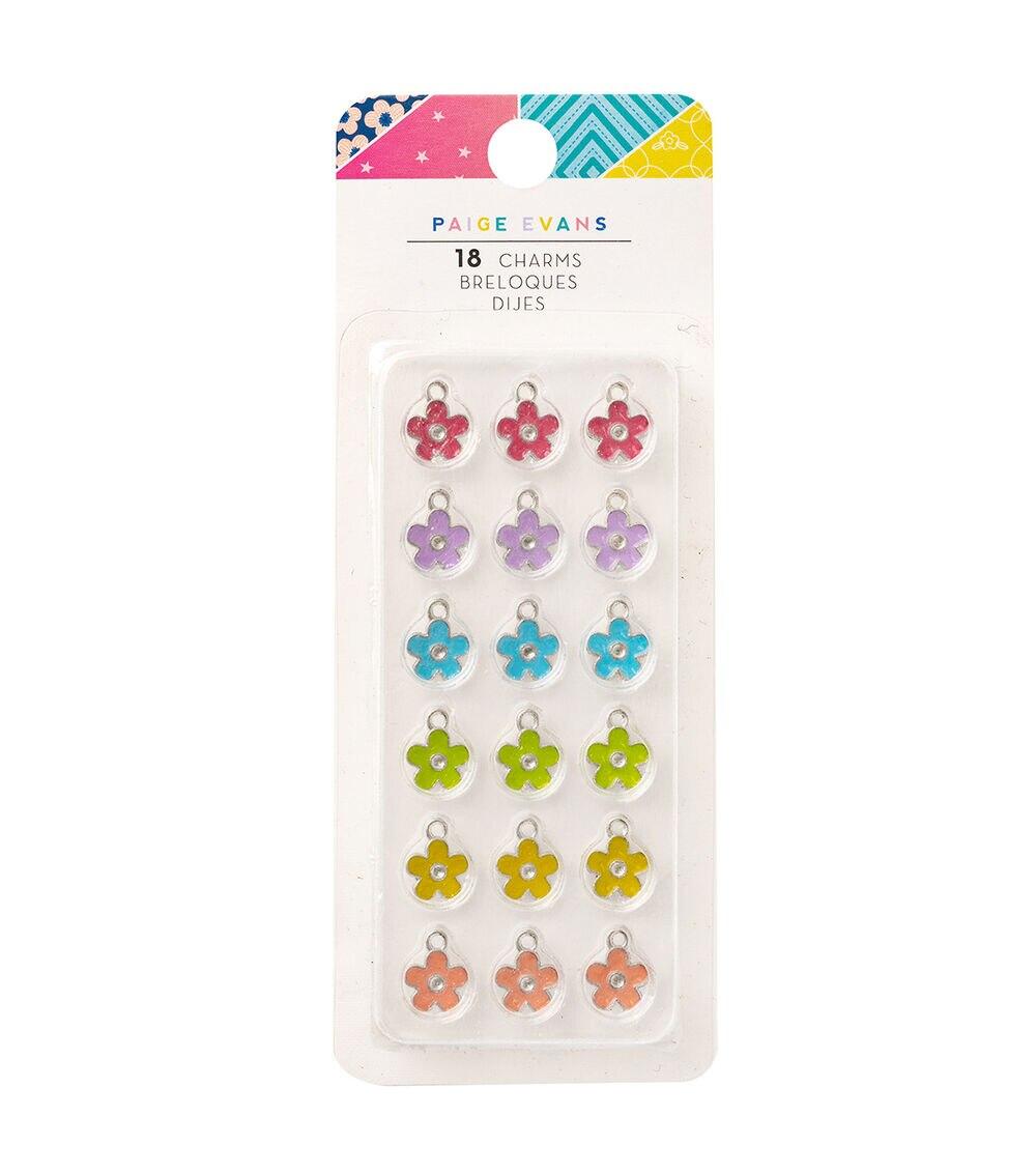 Embellishments & Stickers | 18pc Paige Evans Bloom Wild Charm Gem Embellishments Embellishments & Stickers Embellishments & Stickers