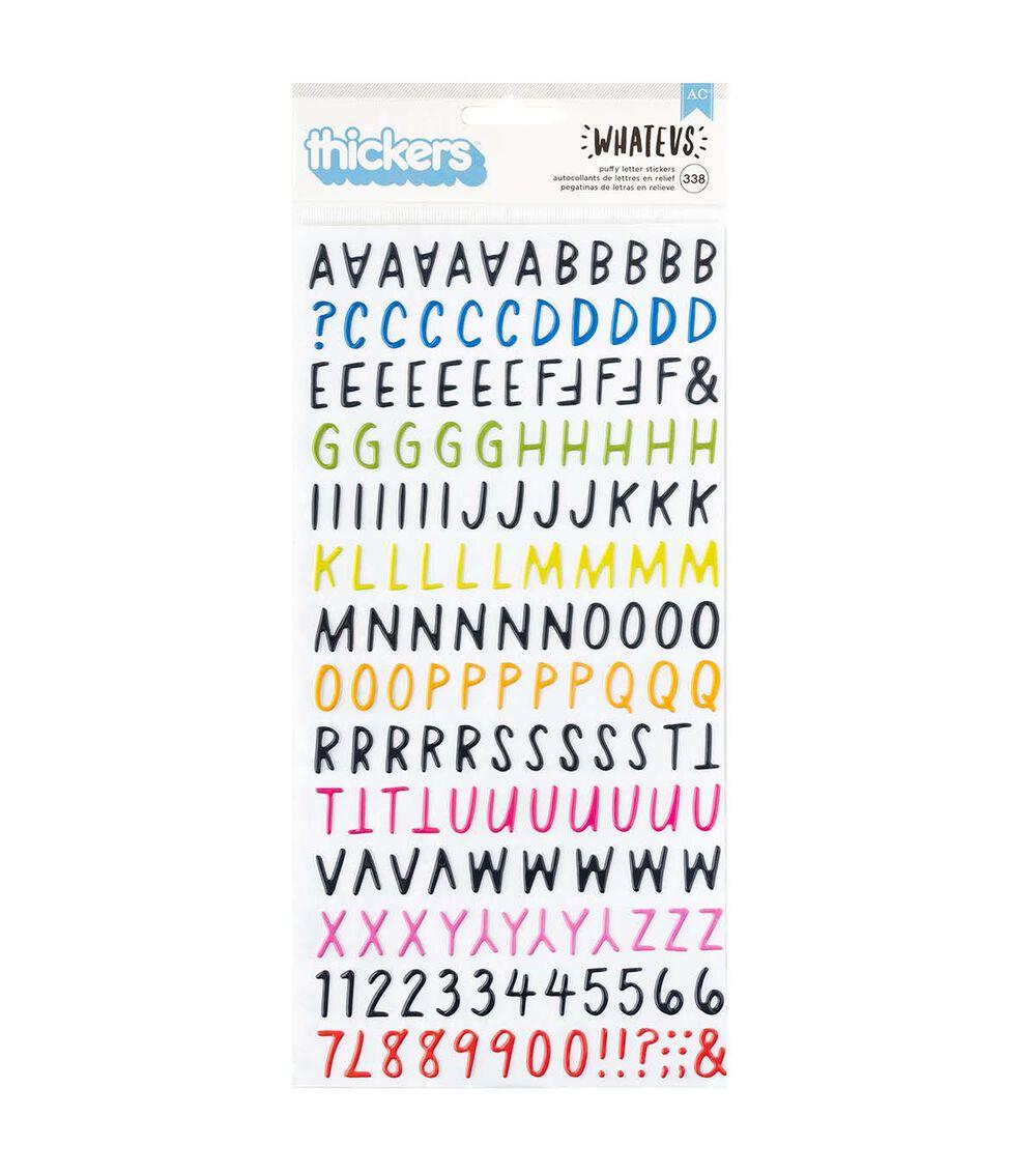 Embellishments & Stickers | 338ct Whatevs Cardstock Alphabet Stickers Embellishments & Stickers Embellishments & Stickers