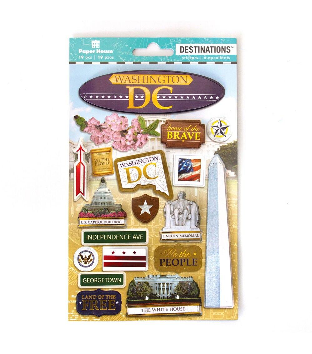 Embellishments & Stickers | 3D Sticker DC Destination Embellishments & Stickers Embellishments & Stickers