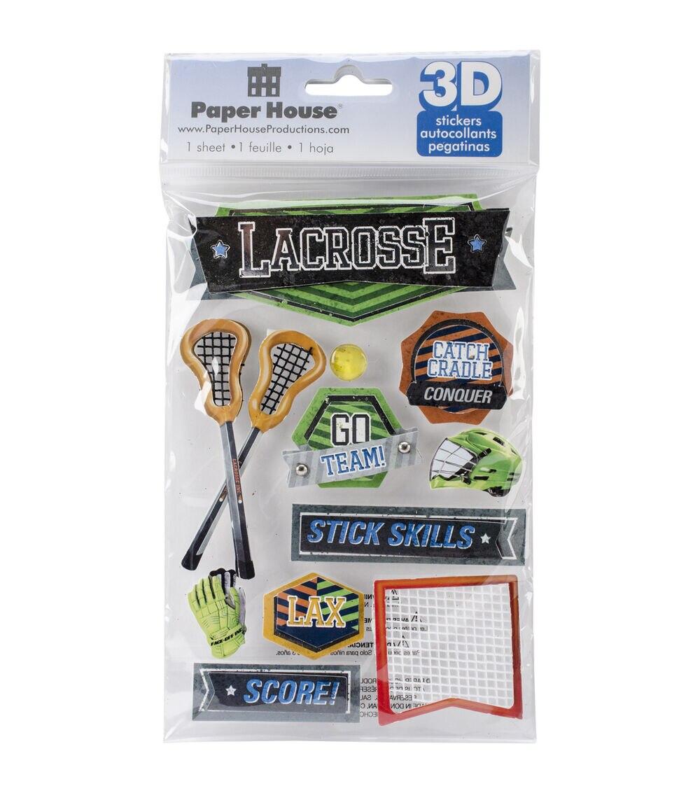 Embellishments & Stickers | 3D Stickers Lacrosse Embellishments & Stickers Embellishments & Stickers