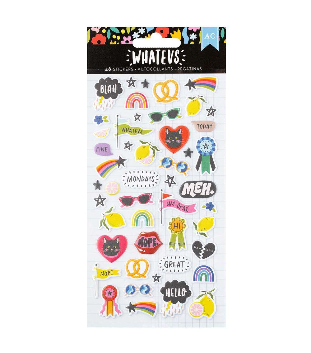 Embellishments & Stickers | 48ct Summer Whatevs Puffy Stickers Embellishments & Stickers Embellishments & Stickers