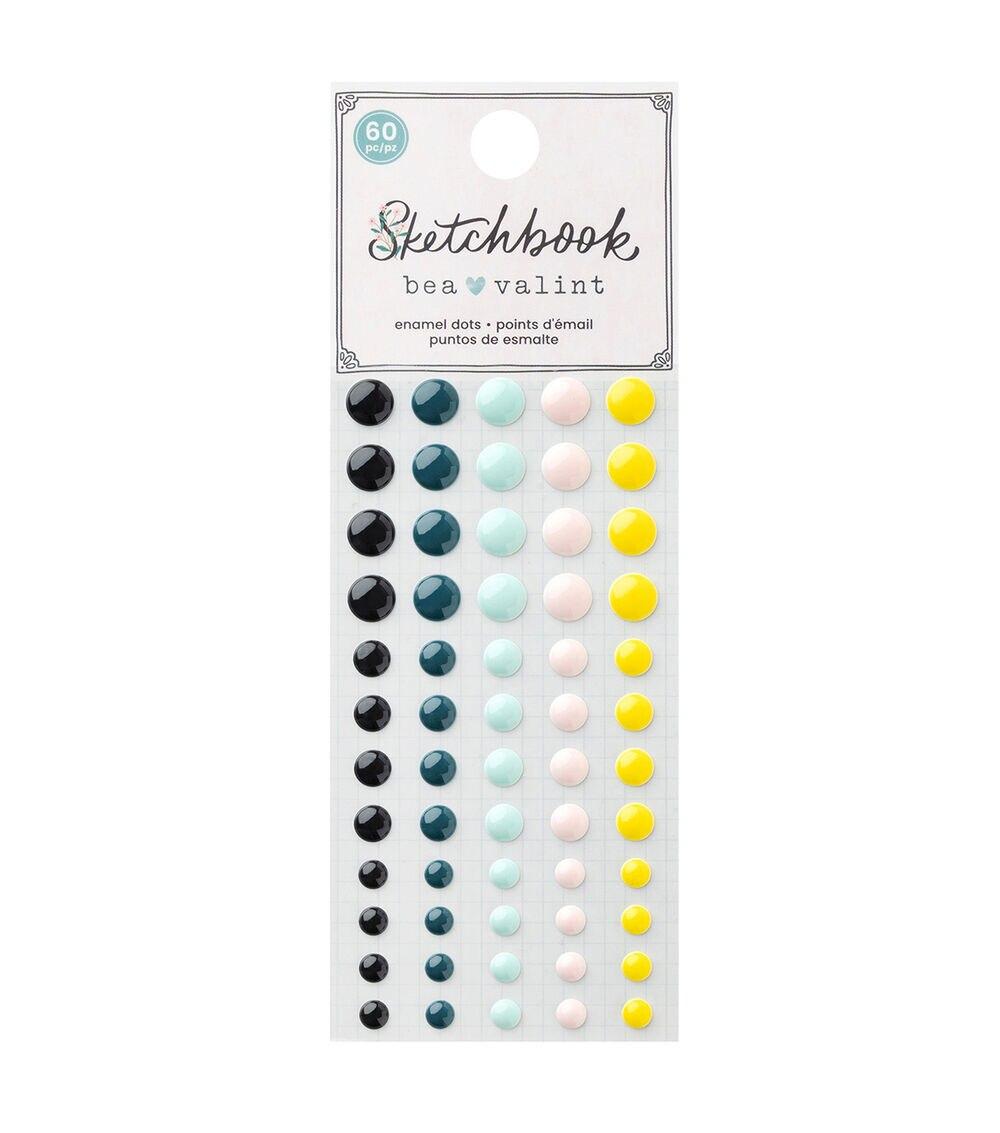 Embellishments & Stickers | 60ct Bea Valint Sketchbook Enamel Dots Embellishments & Stickers Embellishments & Stickers