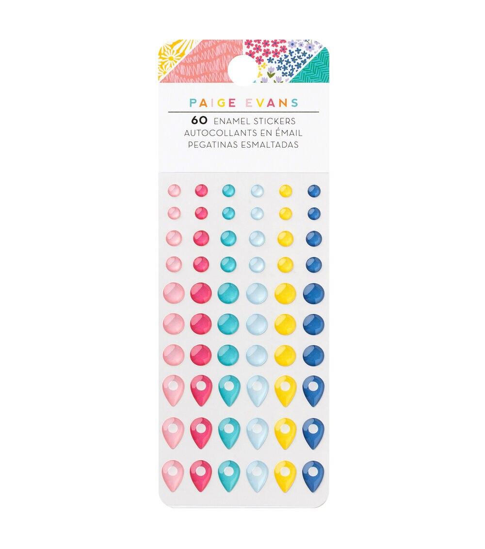 Embellishments & Stickers | 60ct Paige Evans Adventure Enamel Dots Embellishments & Stickers Embellishments & Stickers