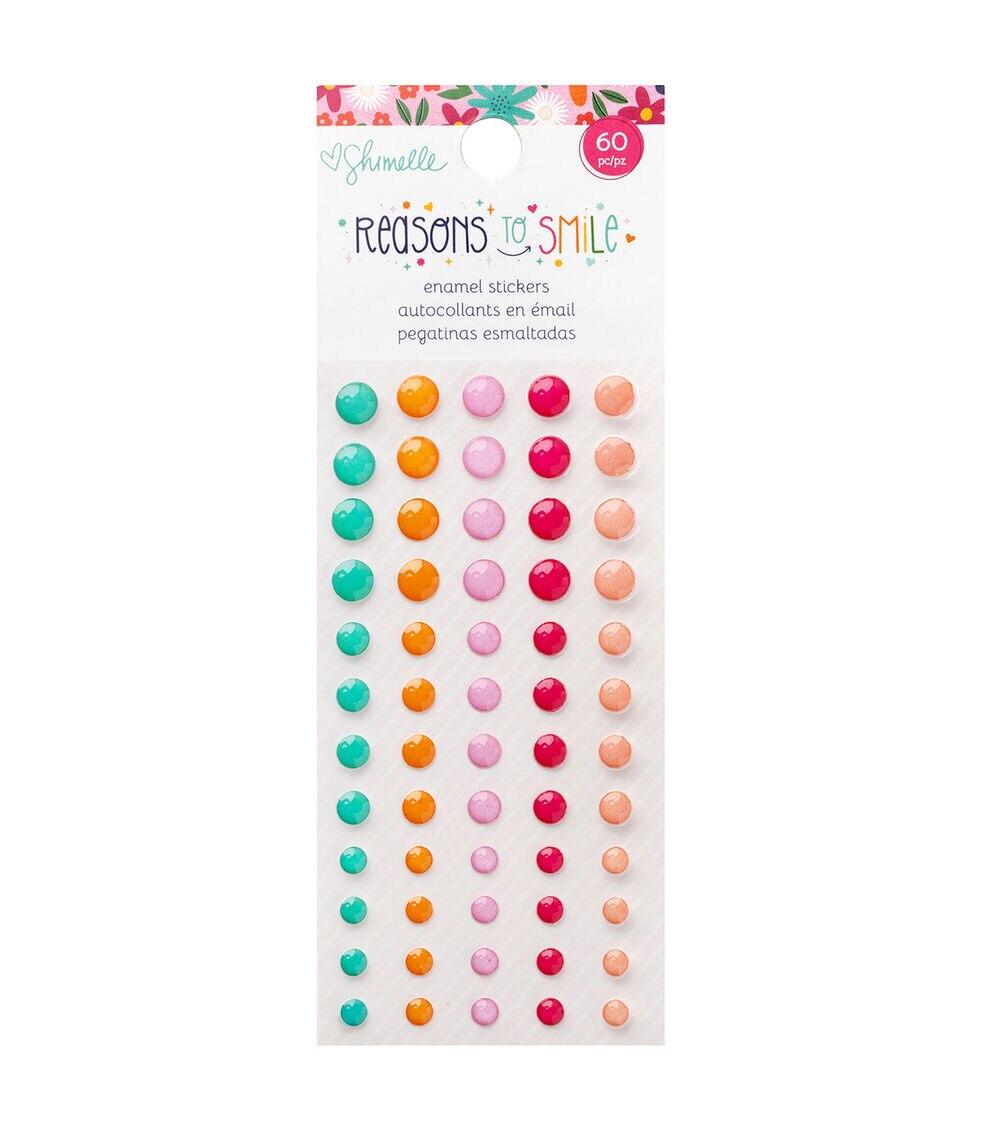 Embellishments & Stickers | 60pc Shimelle Reason To Smile Enamel Dots Embellishments & Stickers Embellishments & Stickers