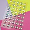 Embellishments & Stickers | 6mm Iridescent Circle Adhesive Gems 96pc Embellishments & Stickers Embellishments & Stickers