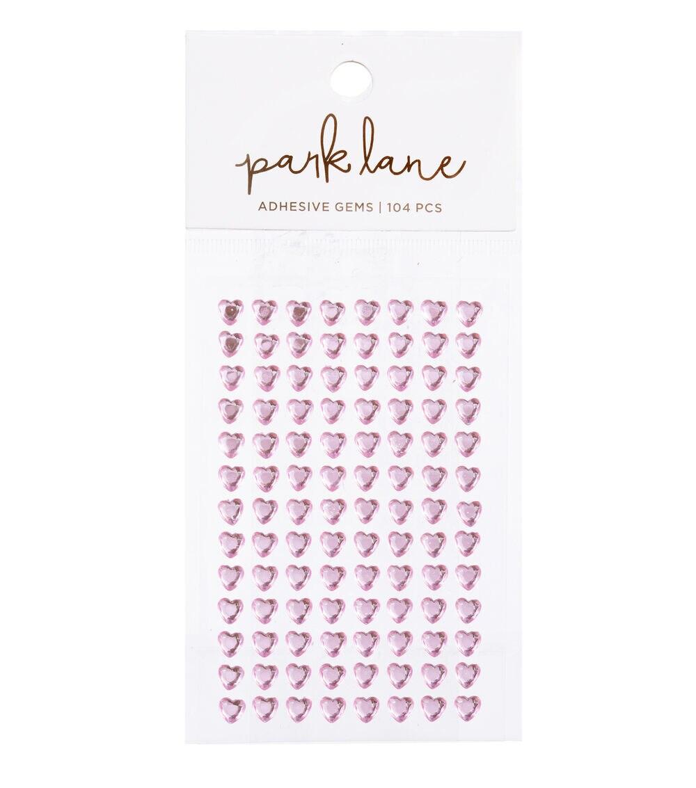 Embellishments & Stickers | 6mm Pink Heart Adhesive Gems 104pc Embellishments & Stickers Embellishments & Stickers