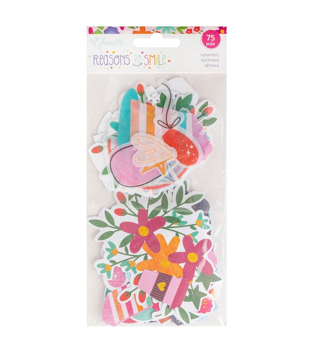 Embellishments & Stickers | 75ct Shimelle Reason To Smile Icon Ephemeras Embellishments & Stickers Embellishments & Stickers