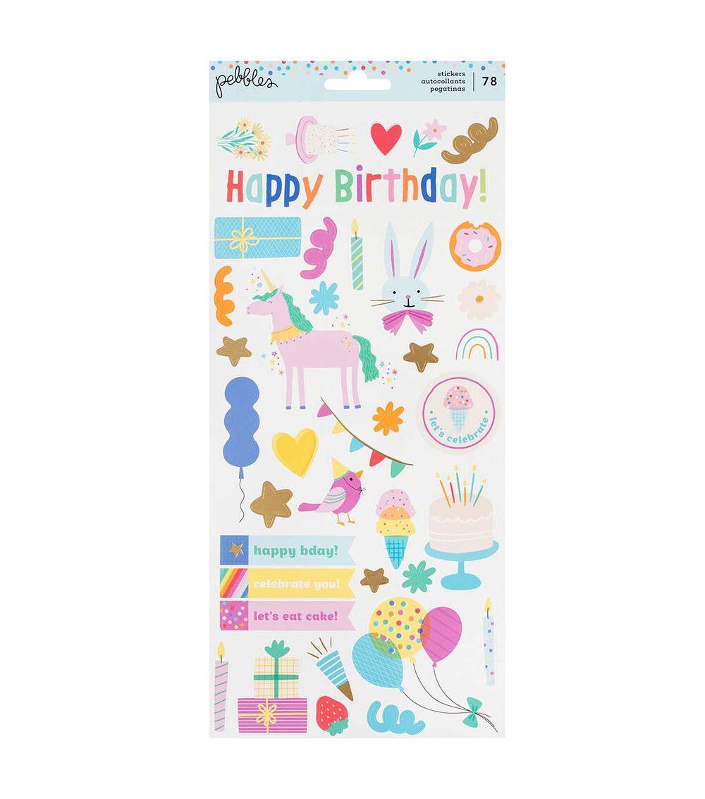 Embellishments & Stickers | 78ct Birthday Stickers Embellishments & Stickers Embellishments & Stickers