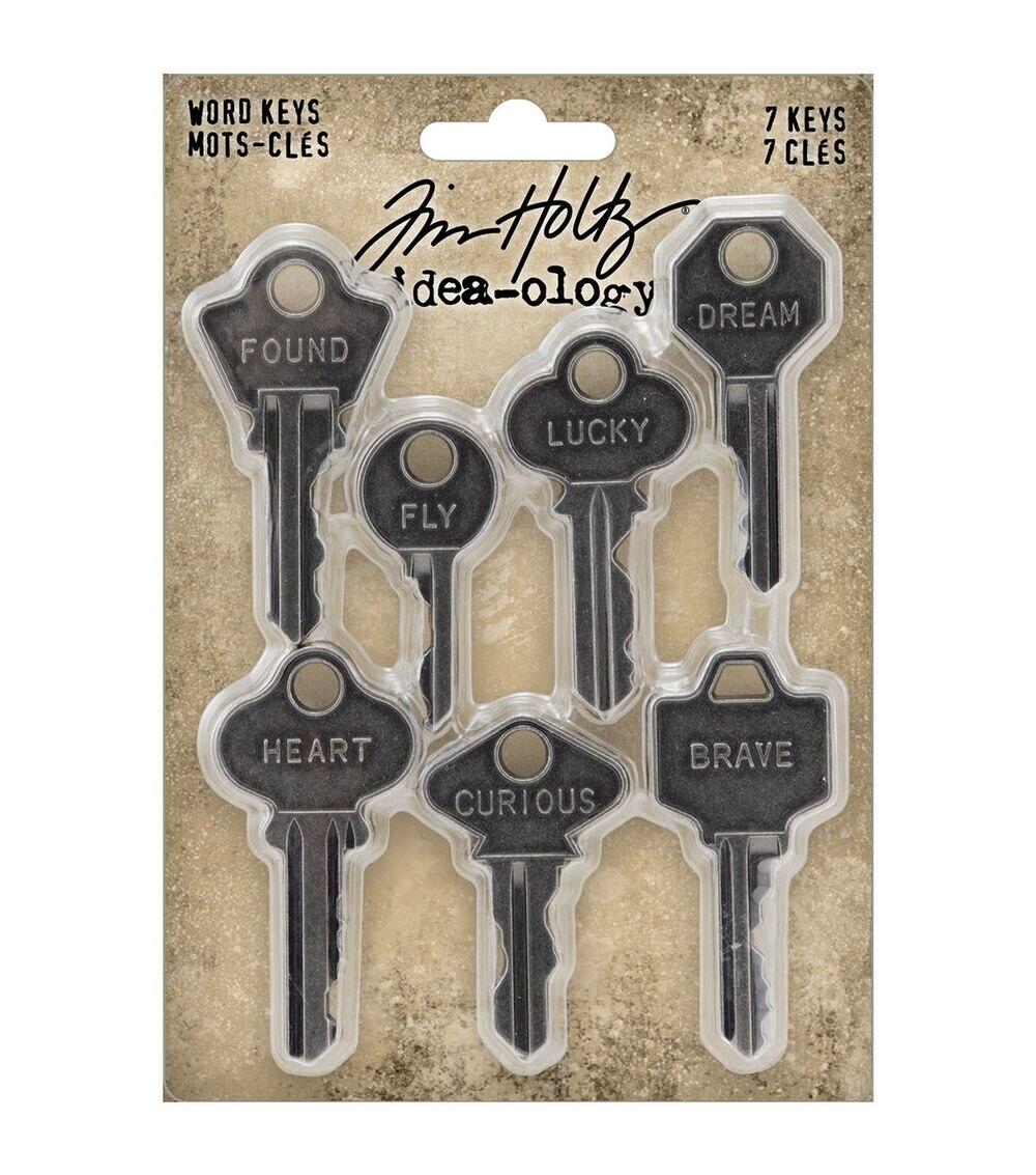 Embellishments & Stickers | 7ct Metal Word Keys Embellishments & Stickers Embellishments & Stickers