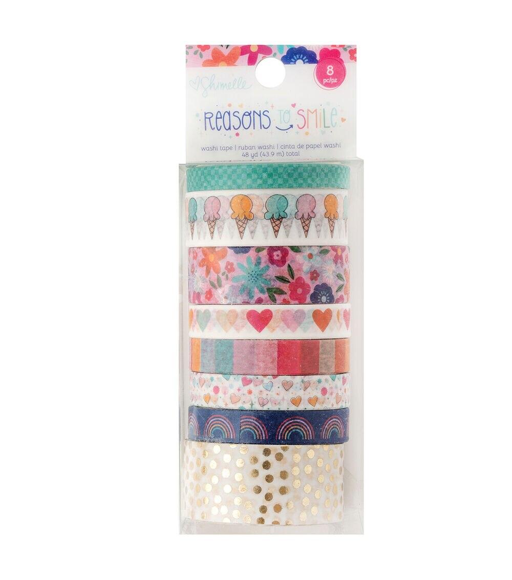 Embellishments & Stickers | 8ct Shimelle Reason To Smile Washi Tape Embellishments & Stickers Embellishments & Stickers