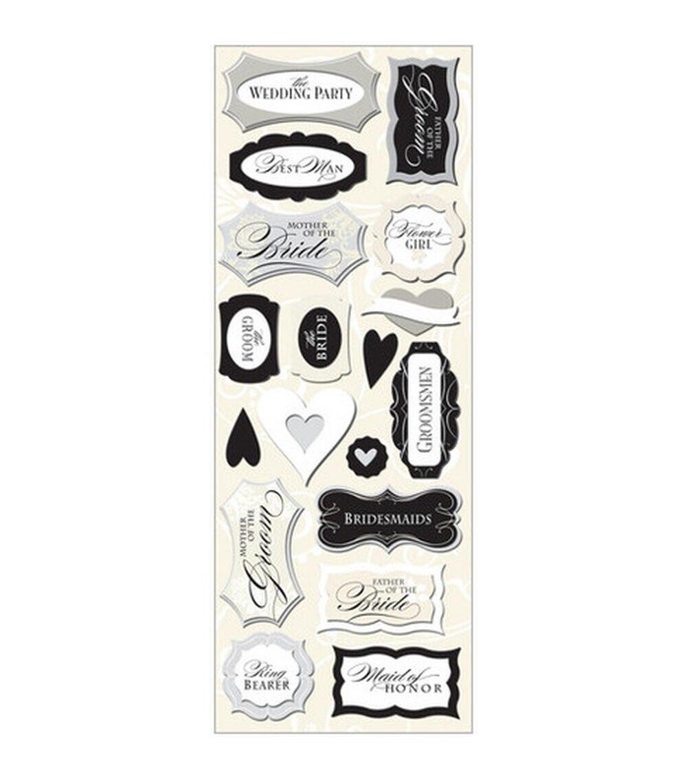 Embellishments & Stickers | Adhesive Chipboard Forever Yours Embellishments & Stickers Embellishments & Stickers