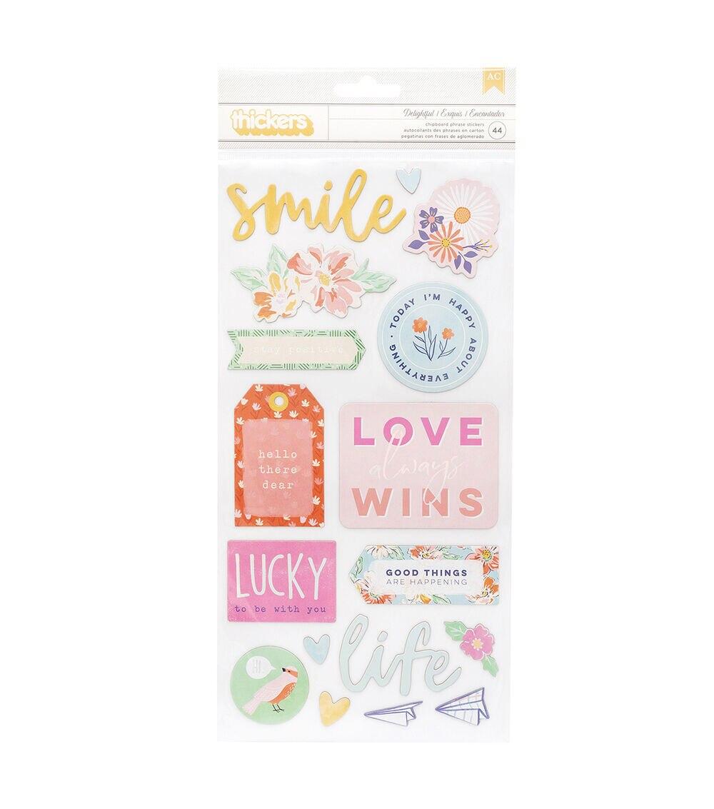 Embellishments & Stickers | Dear Lizzy She’s Magic Thickers Stickers 5.5”X11” 44 Pkg Delightful Embellishments & Stickers Embellishments & Stickers