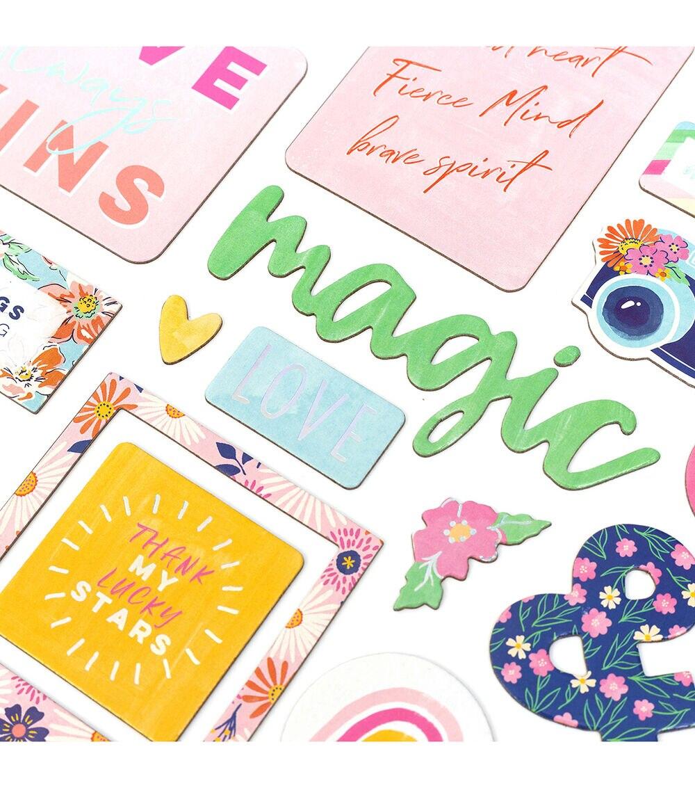 Embellishments & Stickers | Dear Lizzy She’s Magic Thickers Stickers 5.5”X11” 44 Pkg Delightful Embellishments & Stickers Embellishments & Stickers