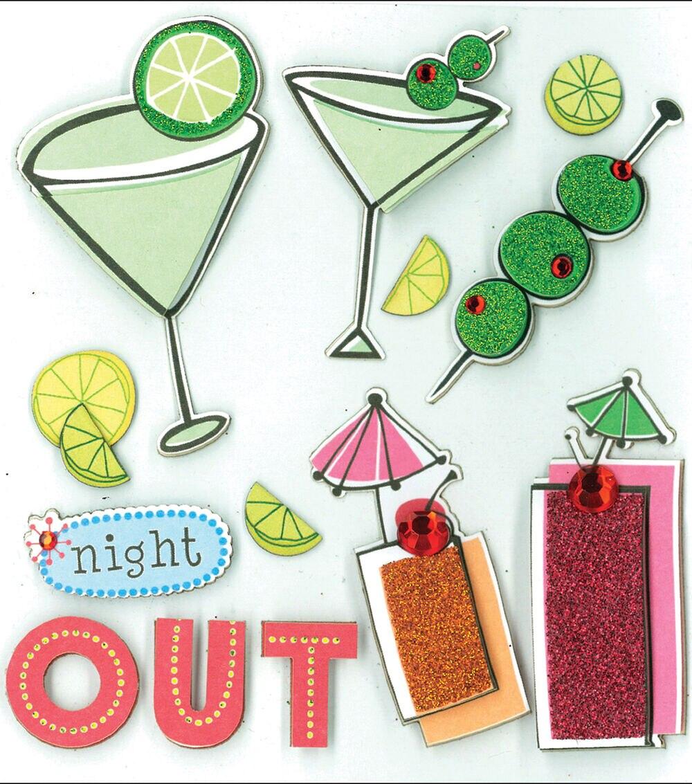 Embellishments & Stickers | Dimensional Stickers Cheers Embellishments & Stickers Embellishments & Stickers