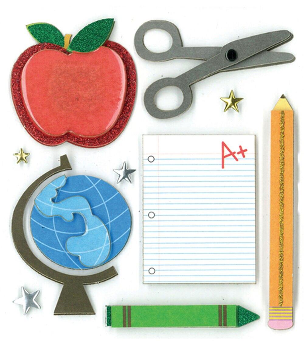 Embellishments & Stickers | Dimensional Stickers School Days Embellishments & Stickers Embellishments & Stickers