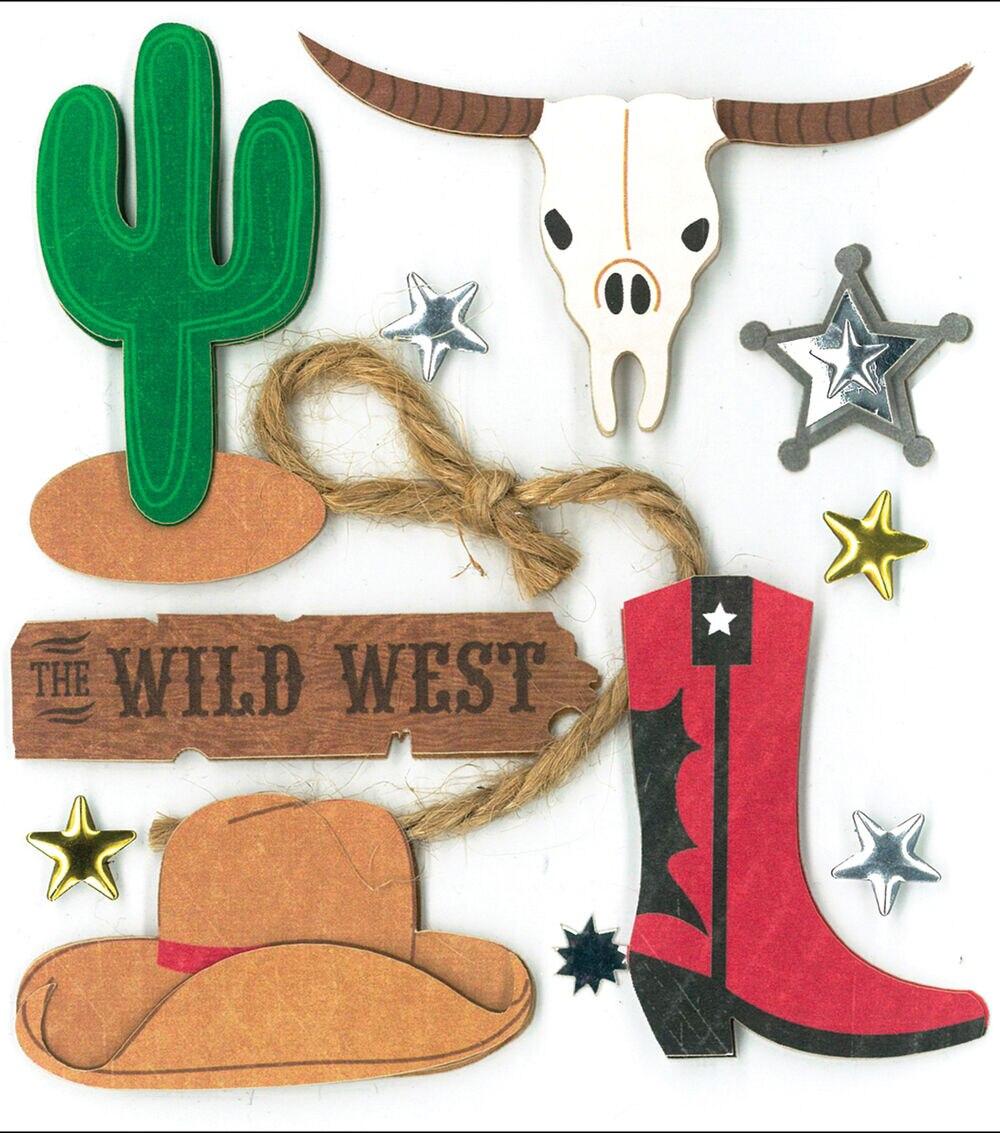 Embellishments & Stickers | Dimensional Stickers Wild West Embellishments & Stickers Embellishments & Stickers