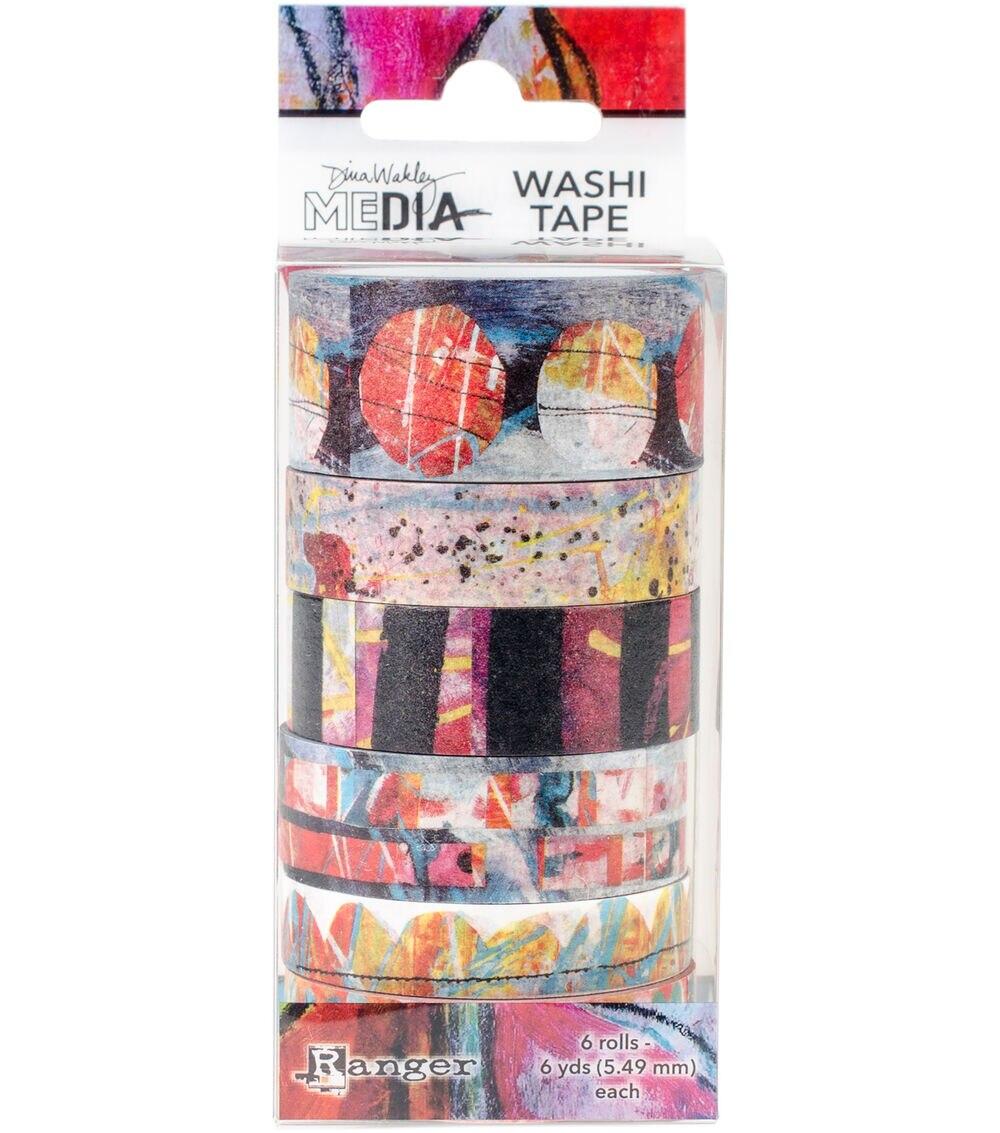 Embellishments & Stickers | Dina Wakley Media 6 pk Washi Tapes #2 Embellishments & Stickers Embellishments & Stickers