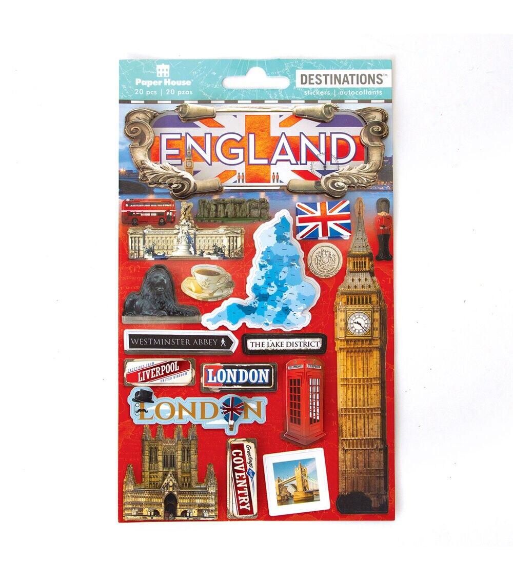 Embellishments & Stickers | England Destination Stickers Embellishments & Stickers Embellishments & Stickers