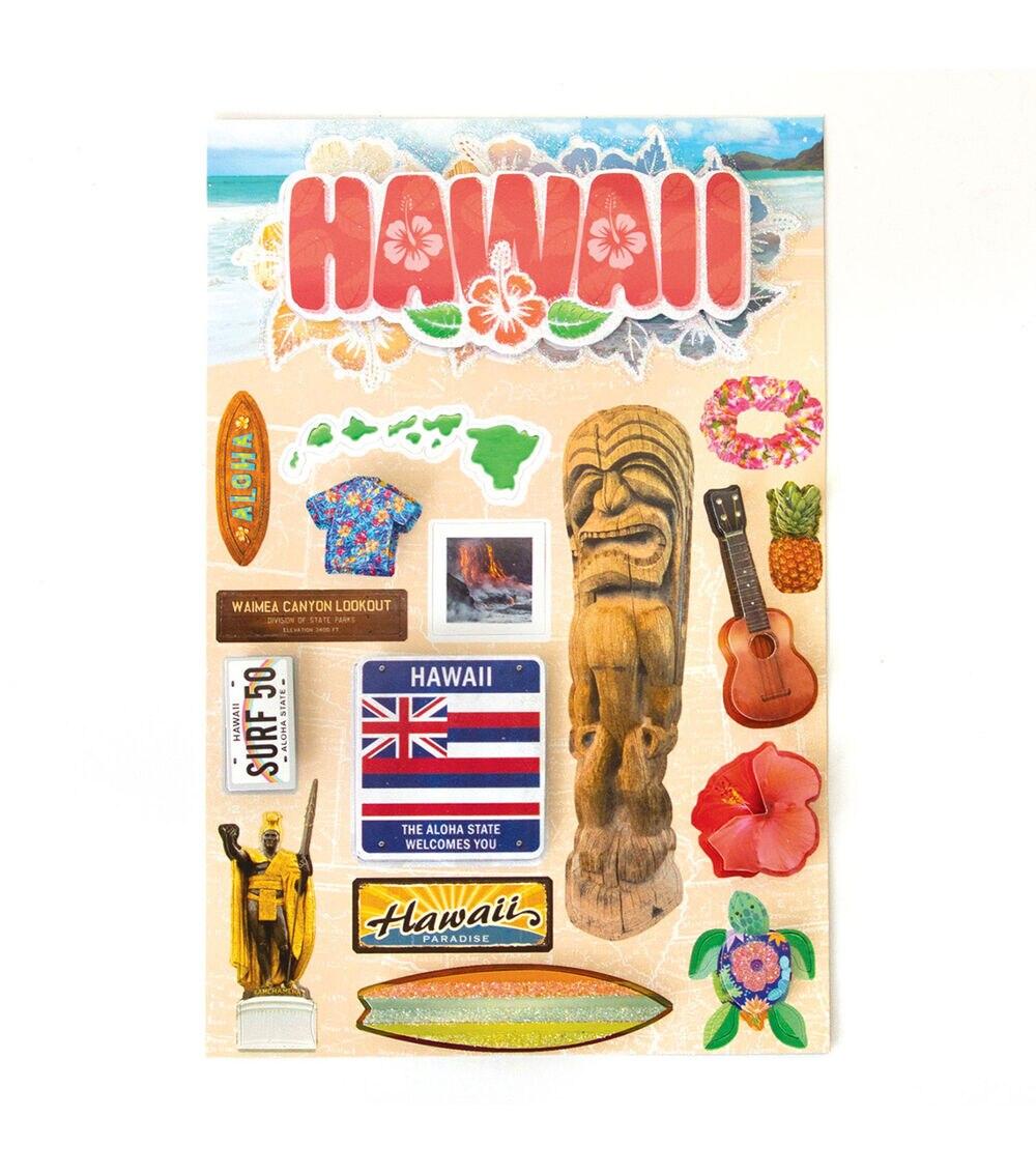 Embellishments & Stickers | Hawaii Destination Stickers Embellishments & Stickers Embellishments & Stickers