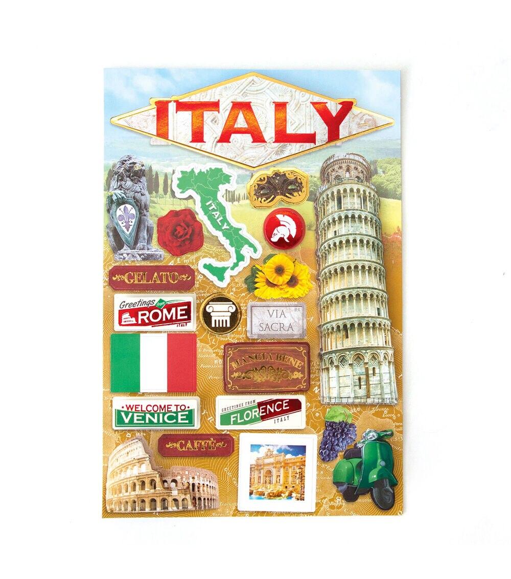 Embellishments & Stickers | Italy Destination Stickers Embellishments & Stickers Embellishments & Stickers