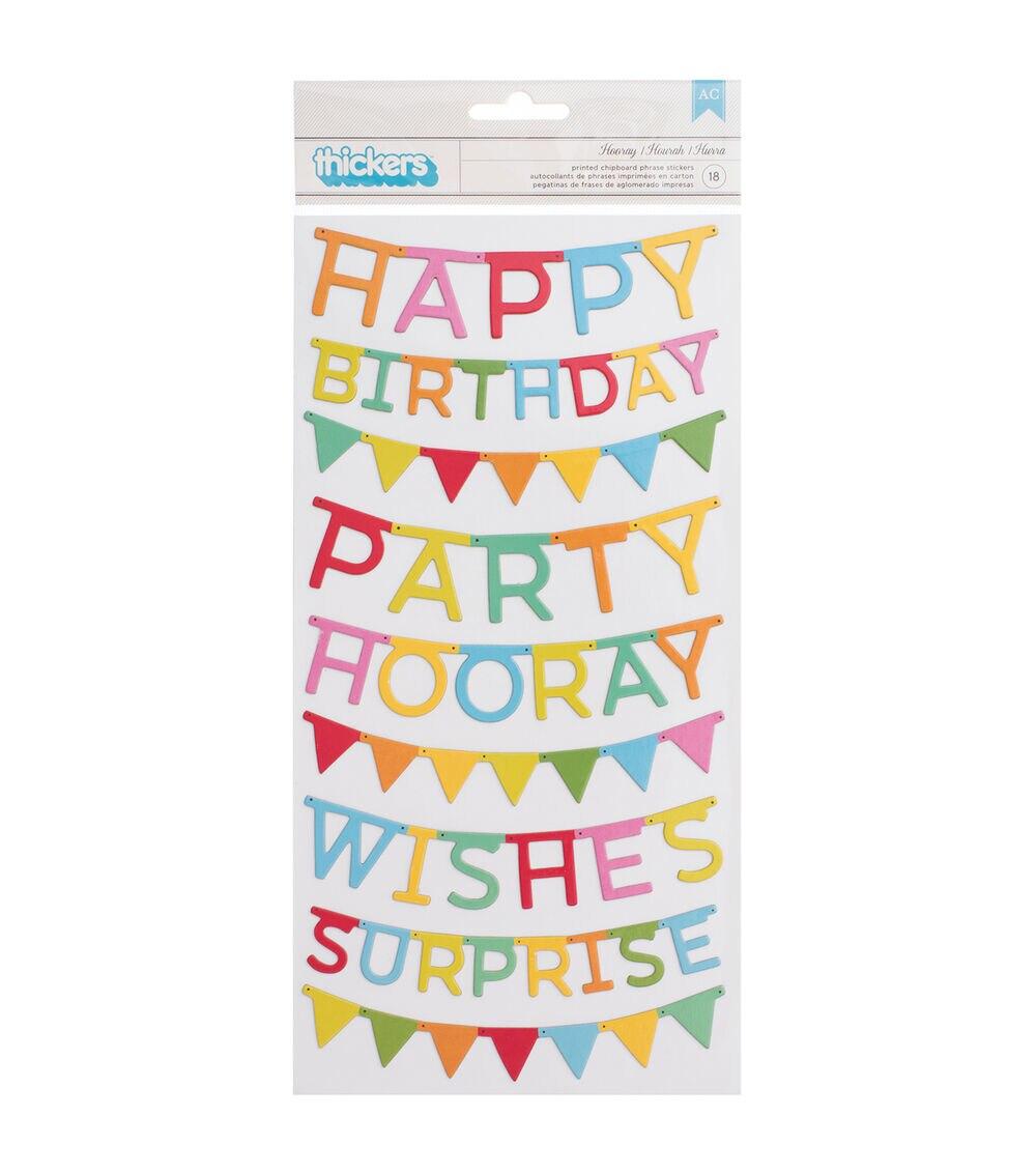 Embellishments & Stickers | Thicker Stickers Birthday Embellishments & Stickers Embellishments & Stickers