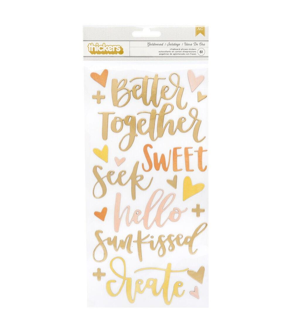 Embellishments & Stickers | Thicker Stickers Goldenrod Embellishments & Stickers Embellishments & Stickers