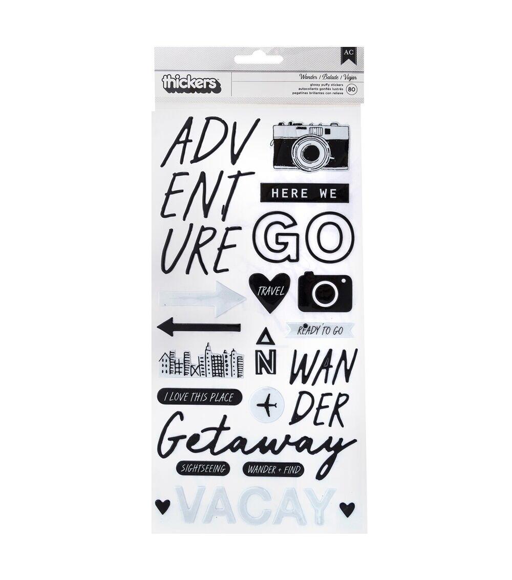 Embellishments & Stickers | Thicker Stickers Travel Words Embellishments & Stickers Embellishments & Stickers