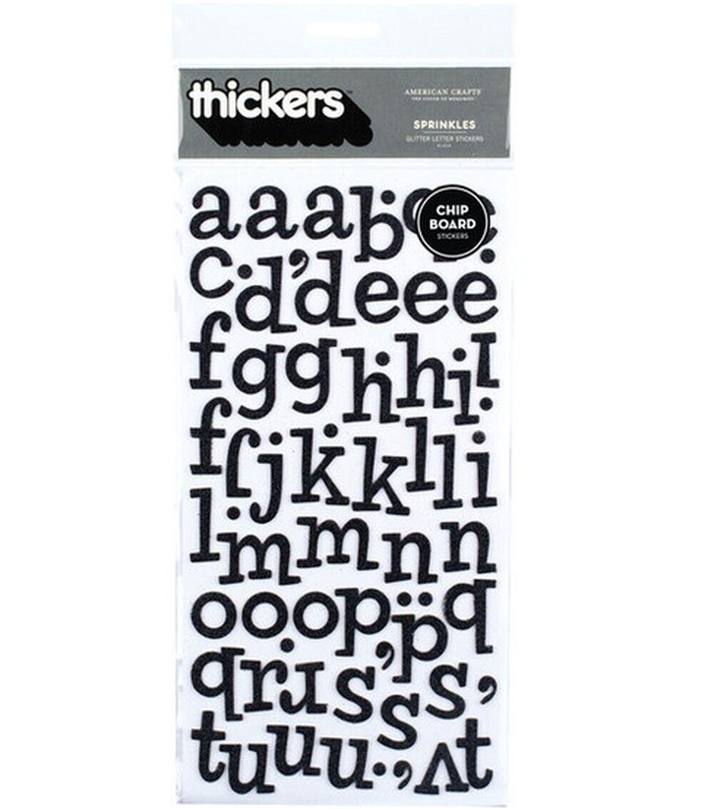 Embellishments & Stickers | Thickers Chipboard Glitter Stickers Sprinkles Alpha Embellishments & Stickers Embellishments & Stickers