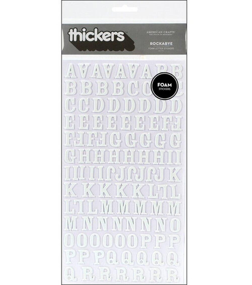 Embellishments & Stickers | Thickers Foam Stickers Rockabye Alpha White Embellishments & Stickers Embellishments & Stickers