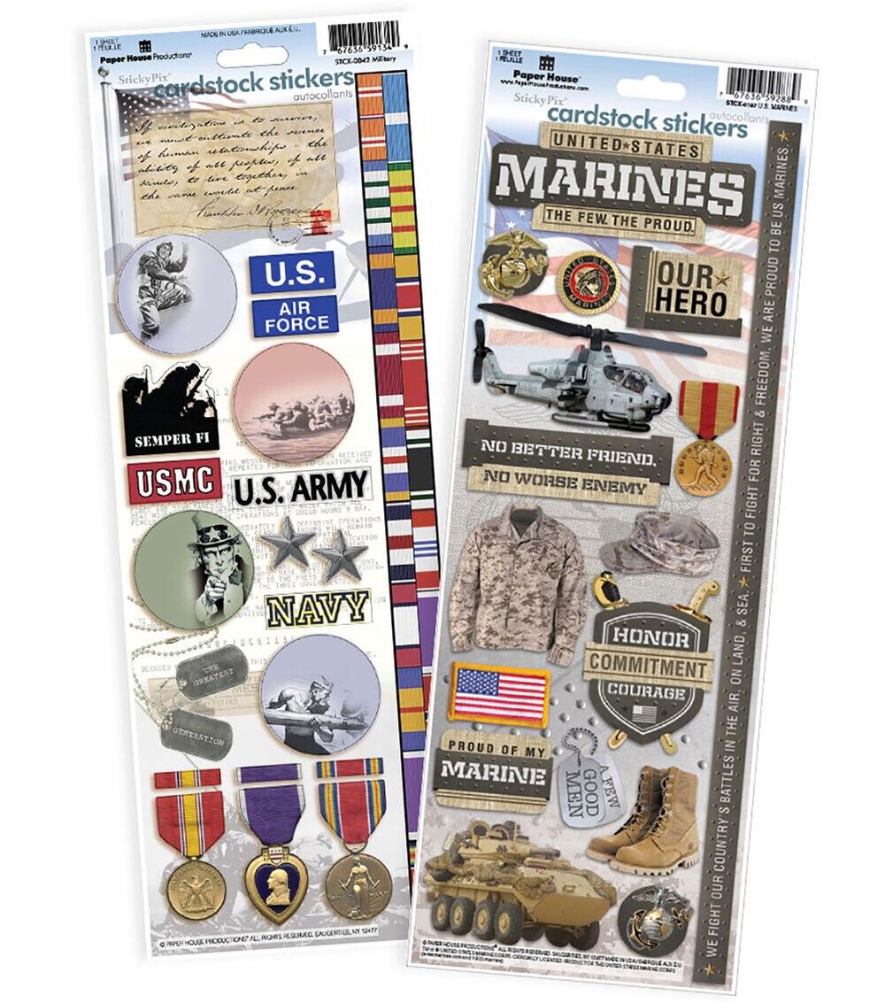 Embellishments & Stickers | US Marines Cardstock Sticker 2pk Embellishments & Stickers Embellishments & Stickers