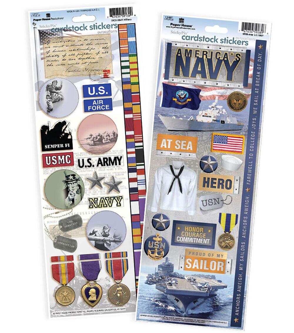 Embellishments & Stickers | US Navy Cardstock Sticker 2pk Embellishments & Stickers Embellishments & Stickers