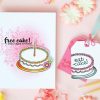 Embossing | Clear Stamp Set Birthday Cake Embossing Embossing