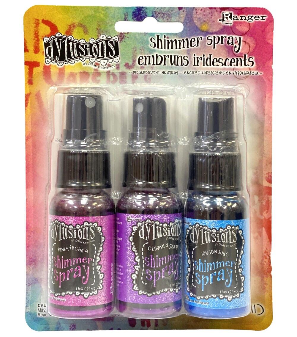 Embossing | Dylusions Shimmer Spray Kit Cool Tones Embossing Cool Tones