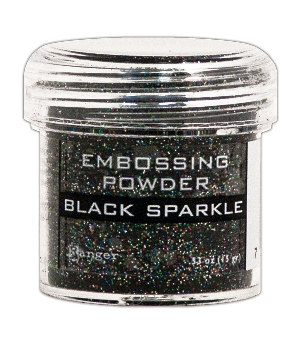 Embossing | Embossing Powder Black Sparkle Embossing Black Sparkle